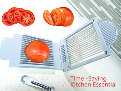 Tomato Slicer Tool Slicer Vegetable Cutter Slicer Vegetable Cutter Home Use | Stainless Steel Fruit Slicer Dedicated,Tomato Slicing Tool Portable,Easy Work for Hamburger Salad Tomato Cutter