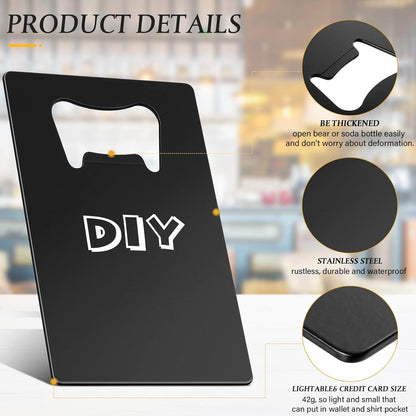 60 Pcs Credit Card Bottle Openers for Wallet,Classic