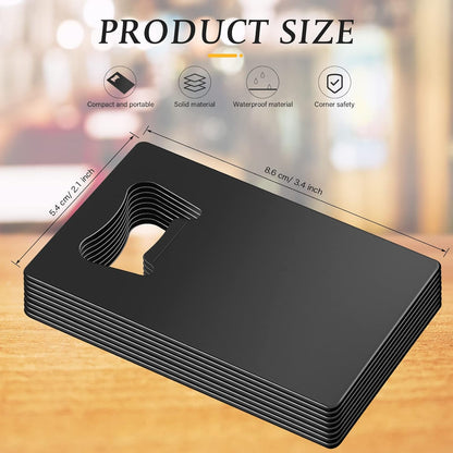 60 Pcs Credit Card Bottle Openers for Wallet,Classic