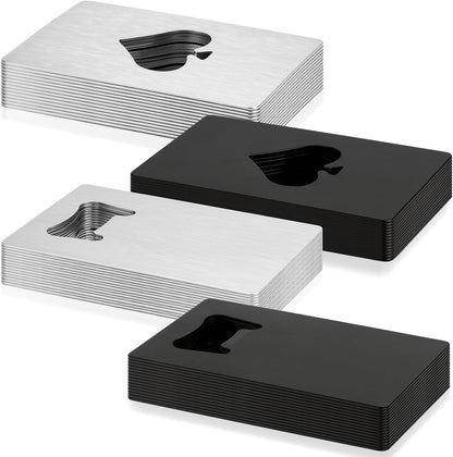 60 Pcs Credit Card Bottle Openers for Wallet,Classic