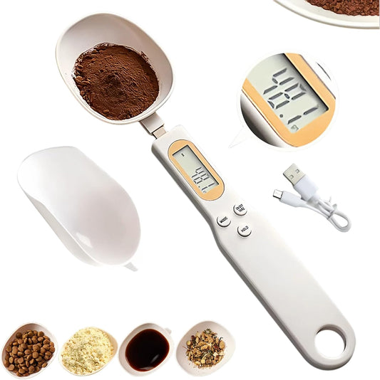 Digital Measuring Spoon Electronic Scale Spoon Weighing for Food Coffee Powder Tea Ingredients Spice Kitchen Gram Measuring Spoons High Precision 0.1g Mothers Day Gifts Baking