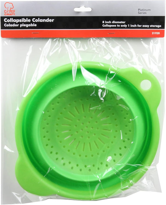 Select Silicone Plastic Colander, 8 inch, Color May Vary