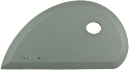 Multipurpose Silicone Bowl Scraper - Dough Scraper for Cleaning Mixing Bowls, Baking Pan - Silicone Scraper Spatula For Painting, Smoothing, Frosting, Cake Decorating - Blue, 7x3.75"