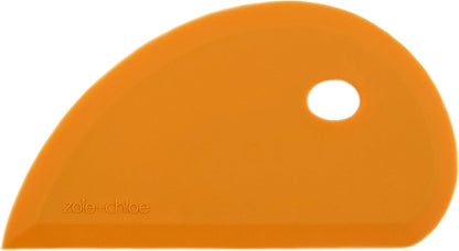 Multipurpose Silicone Bowl Scraper - Dough Scraper for Cleaning Mixing Bowls, Baking Pan - Silicone Scraper Spatula For Painting, Smoothing, Frosting, Cake Decorating - Blue, 7x3.75"