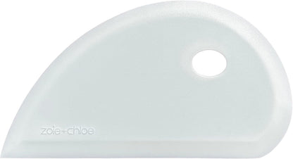 Multipurpose Silicone Bowl Scraper - Dough Scraper for Cleaning Mixing Bowls, Baking Pan - Silicone Scraper Spatula For Painting, Smoothing, Frosting, Cake Decorating - Blue, 7x3.75"