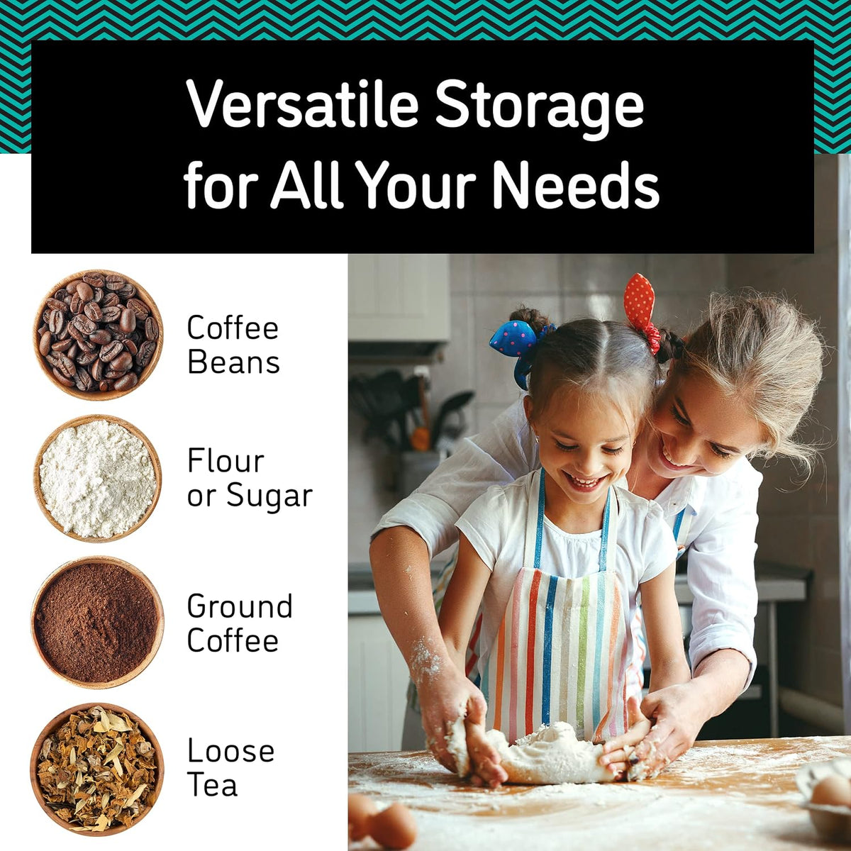 Stainless Steel Canister - Medium 16oz, Gray Coffee Grounds and Beans Container with Date-Tracker, CO2-Release Valve, and Measuring Scoop - Ideal Coffee Lovers Gifts