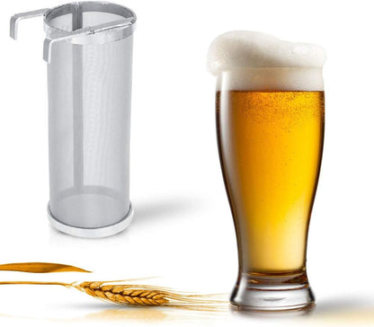 300 Micron 6"x14" Spider Strainer Mesh Hops for Home Beer Brewing Filter Kettle