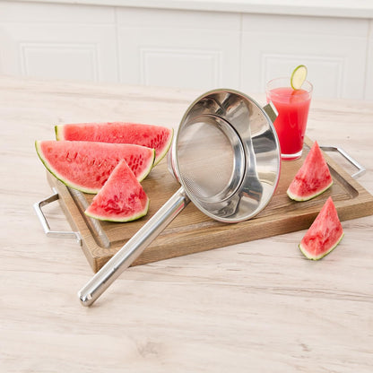 Round Stainless Steel Extra Fine Mesh Strainer