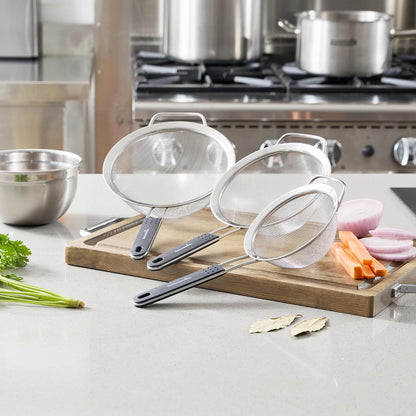 Round Stainless Steel Extra Fine Mesh Strainer