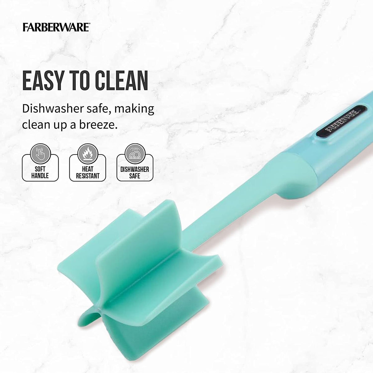 Meat Masher and Chopper Tool with 5 Beveled Blades - Ground Beef Chopper, Potato Masher, Batter Stirrer - Heat Resistant to 450 F, Dishwasher Safe