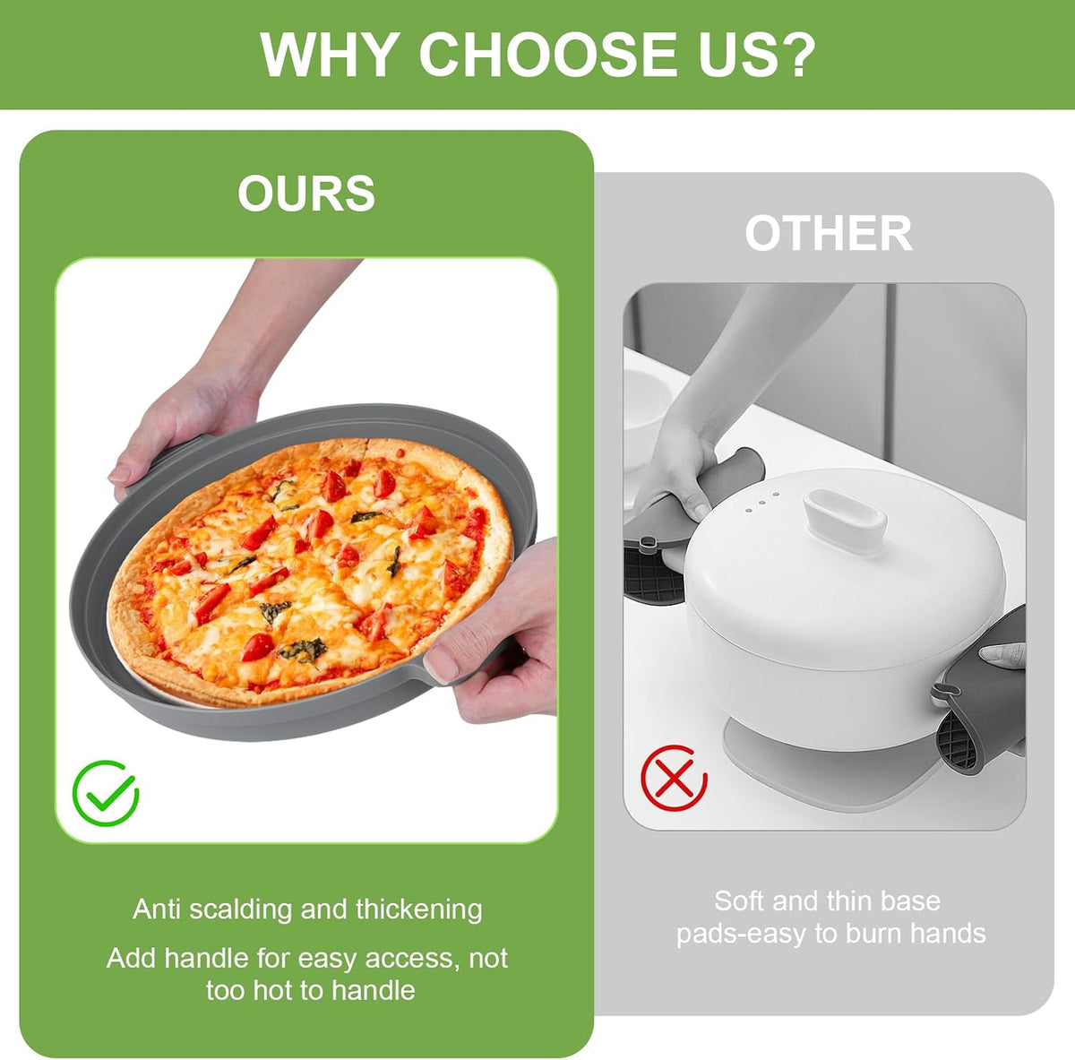 2-Pack Silicone Microwave Cover Splatter Guard with Draining Tray, 10.5 Inch Vented Avoid Scalding Collapsible Guard Lid for Food Cooking and Produce Washing, BPA-Free