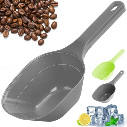2PACK Dog-Cat Food-Scoop Measuring-Cup,1 Cup Capacity Versatile Plastic Pet Food Scoop with Measuring Lines 1 Cup and 1/2 Cup for Precise Portion Control (Grey and Green)