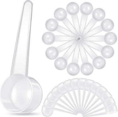 Plastic Tablespoons Measuring Spoons, Transparent, 80 Pack