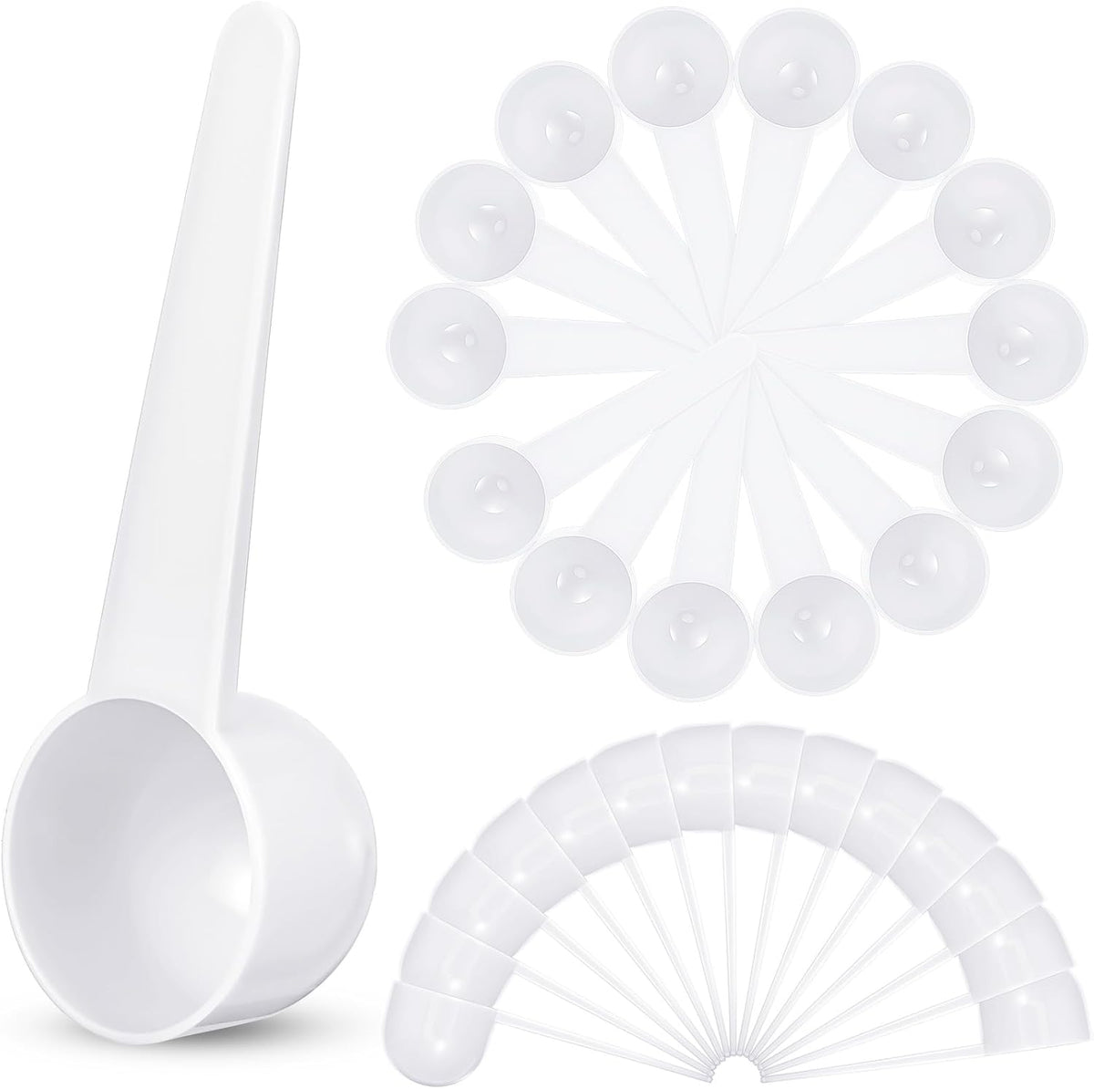 Plastic Tablespoons Measuring Spoons, Transparent, 80 Pack