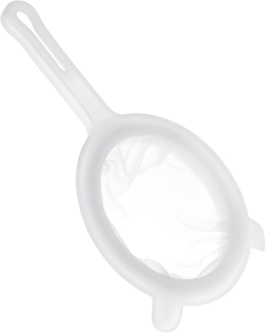Ultra Fine Nylon Mesh Strainer, 80 Mesh Food Filter Sieve Colander with Plastic Handle for Kitchen Yogurt Juice Milk Honey