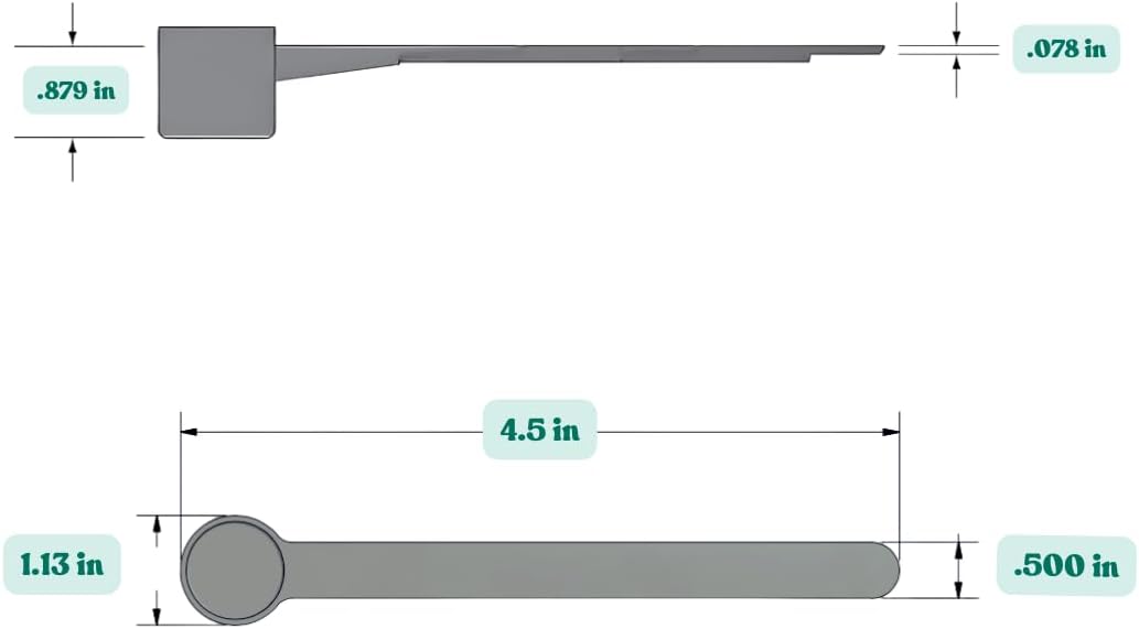 1/4 Teaspoon (1.25 mL) Long Handle Plastic Measuring Spoon for Coffee, Protein Powder, Pet Food, Spices, Grains, Dry Goods – Food-Grade BPA-Free (Pack of 1) - Colors B