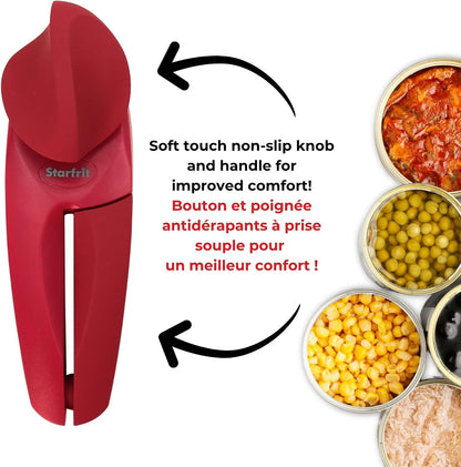 MightiCan Can Opener, Safe Smooth-Cut, Comfort Grip, Blue