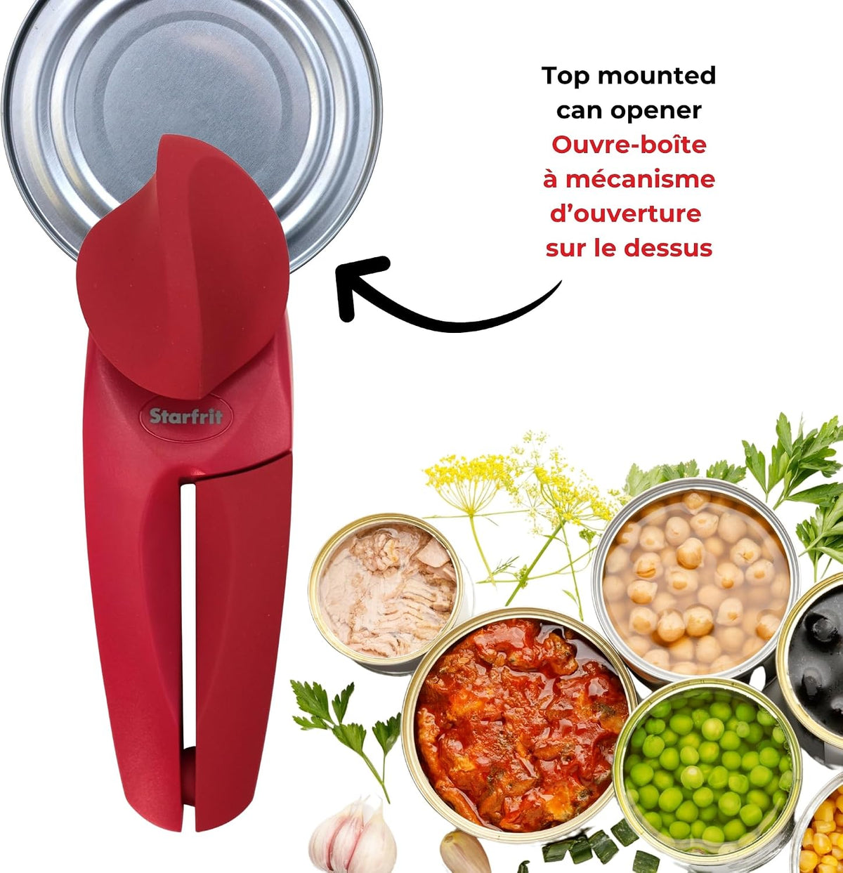 MightiCan Can Opener, Safe Smooth-Cut, Comfort Grip, Blue