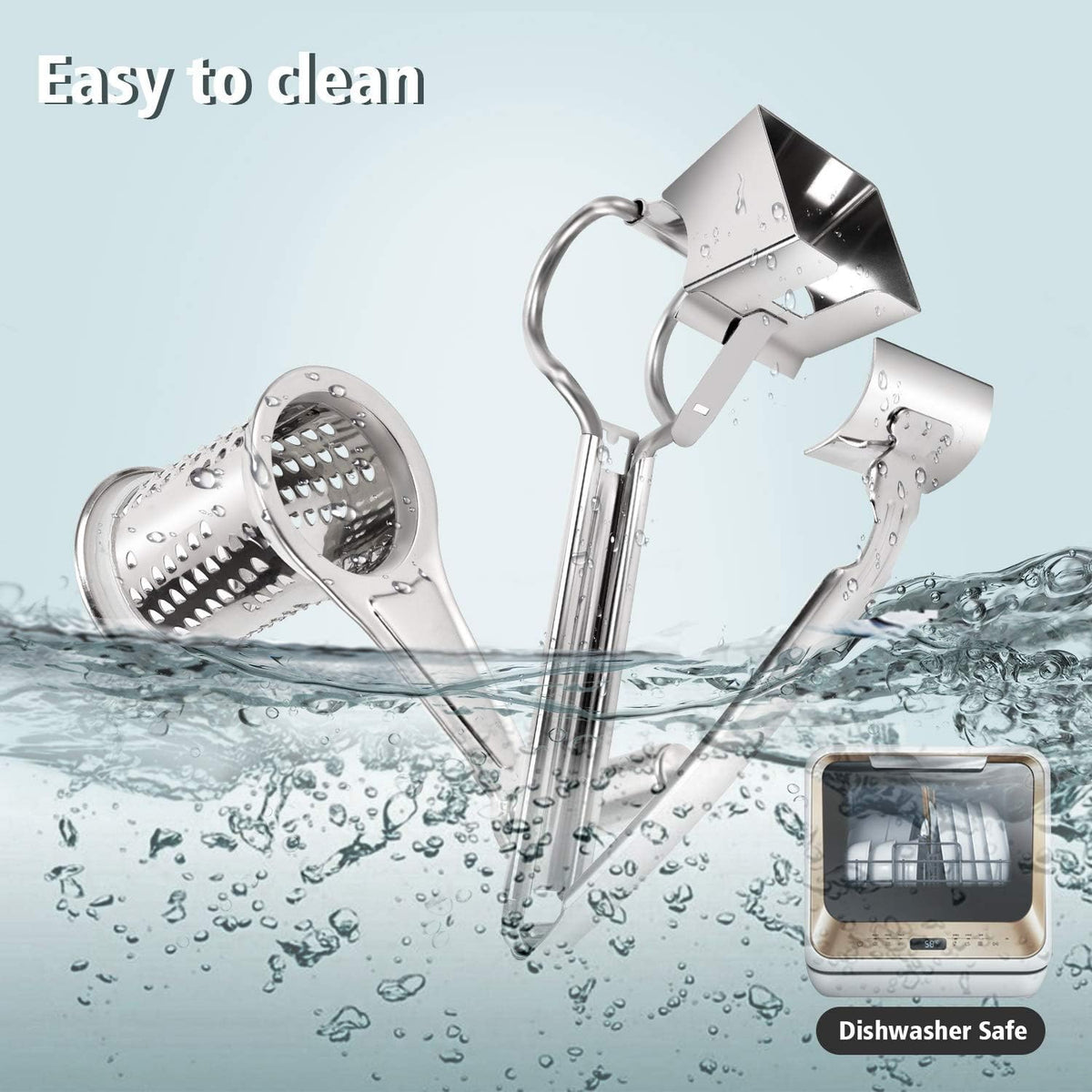 TONMA Multipurpose Rotary Cheese Grater Hand Crank