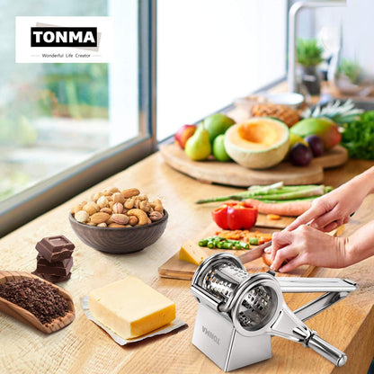 TONMA Multipurpose Rotary Cheese Grater Hand Crank
