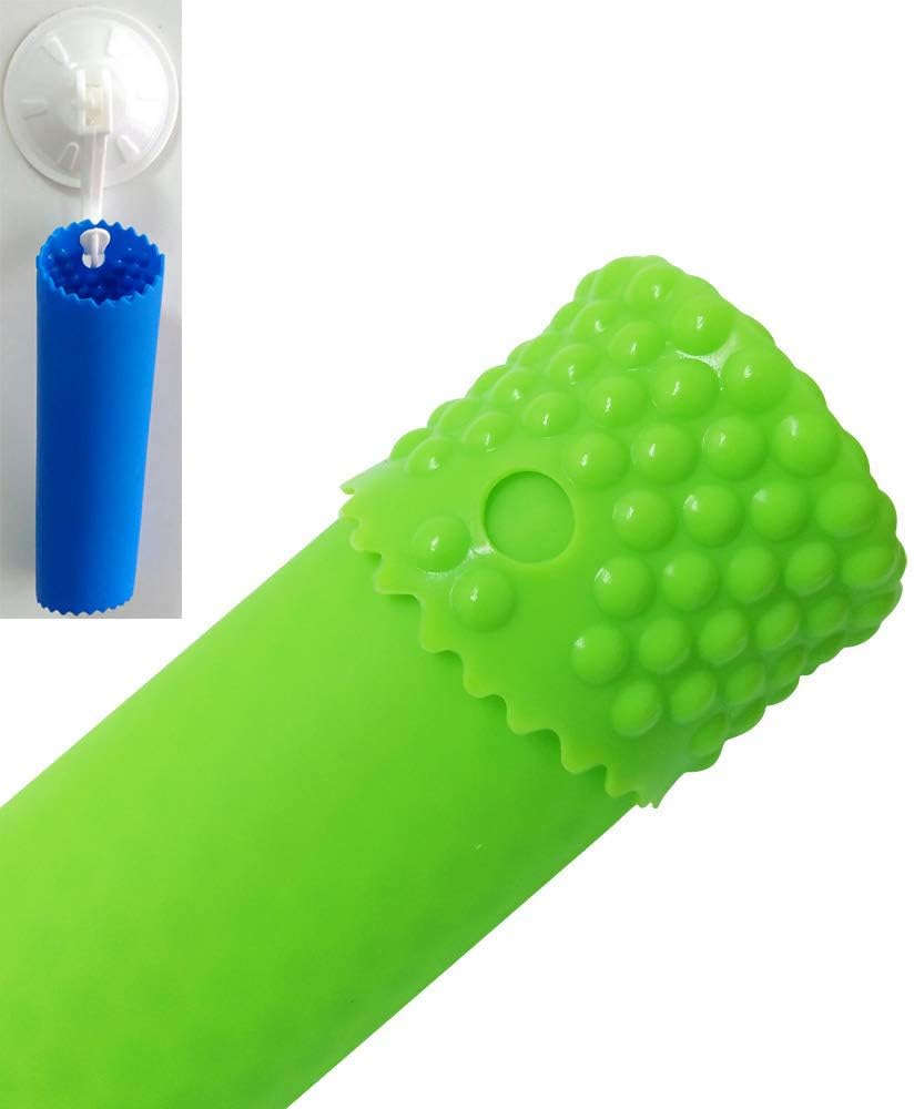 Sinnsally Garlic Peeler Skin Remover Roller Keeper,Easy Quick to Peeled Garlic Cloves with Silicone Tube Roller Garlic Peeling Kitchen Tool(3 Colors)