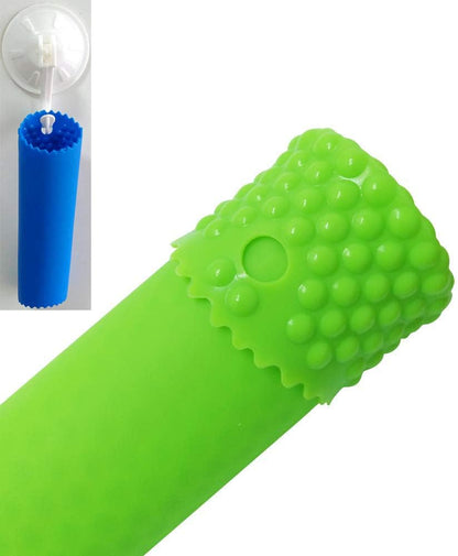 Sinnsally Garlic Peeler Skin Remover Roller Keeper,Easy Quick to Peeled Garlic Cloves with Silicone Tube Roller Garlic Peeling Kitchen Tool(3 Colors)