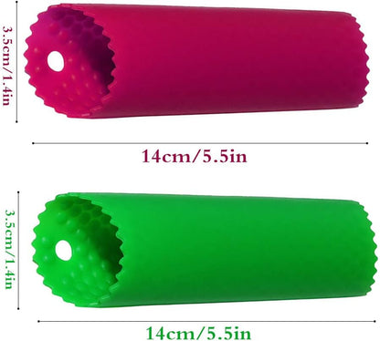 Sinnsally Garlic Peeler Skin Remover Roller Keeper,Easy Quick to Peeled Garlic Cloves with Silicone Tube Roller Garlic Peeling Kitchen Tool(3 Colors)