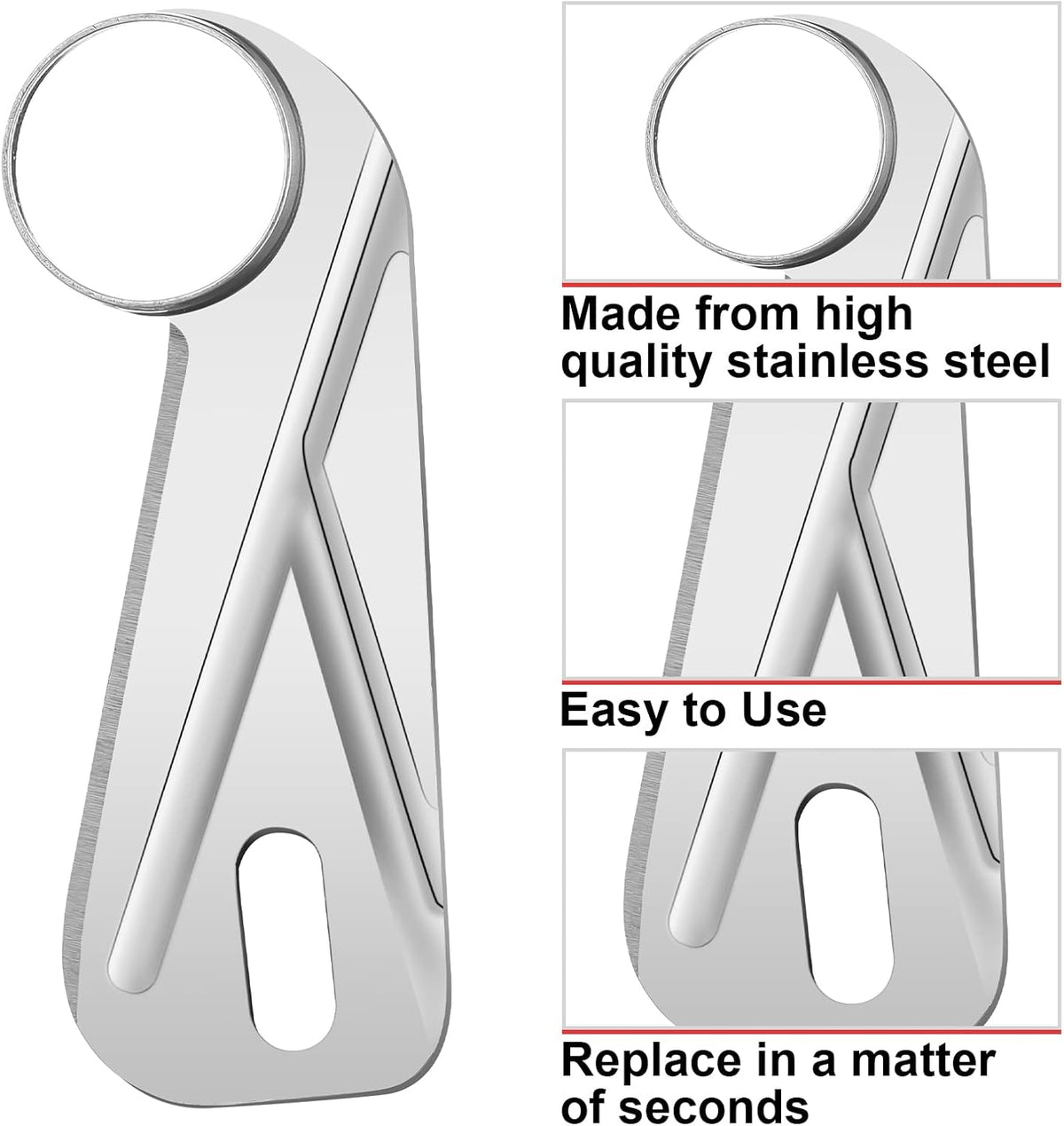 6 Pcs Apple Peeler Corer Replacement Blades Bulk for Home Restaurant