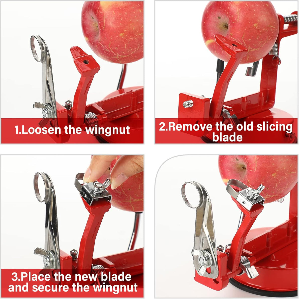6 Pcs Apple Peeler Corer Replacement Blades Bulk for Home Restaurant