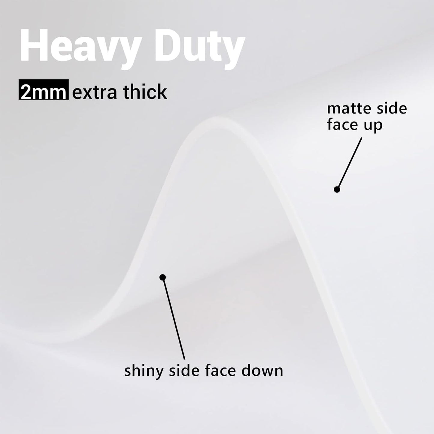 35.6x23.5in 2mm Silicone Mats for Kitchen Counter, Thick Heat Resistant Silicone Mat, Extra Large Non-Stick Pastry Mat Glass Top Stove Cover Countertop Protector for Baking Coffee Bar Translucent