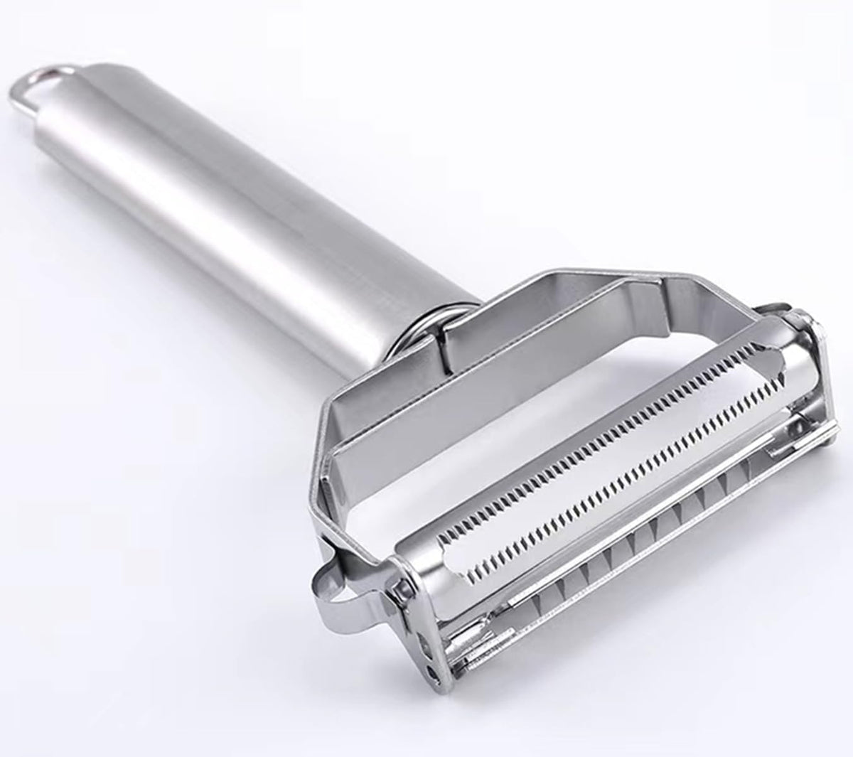 Vegetable Peeler， Stainless Steel 2 in 1 Julienne Vegetable Peeler Perfect for Carrot Potato Melon Gadget Vegetable Fruit