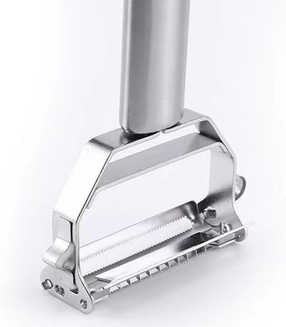 Vegetable Peeler， Stainless Steel 2 in 1 Julienne Vegetable Peeler Perfect for Carrot Potato Melon Gadget Vegetable Fruit