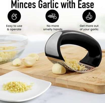 Discover the Best Garlic Press Rocker - Heavy Duty, Stainless Steel, Ergonomic, and Unique Designs for Efficient Home Use & Must-Have Kitchen Gadgets on Amazon