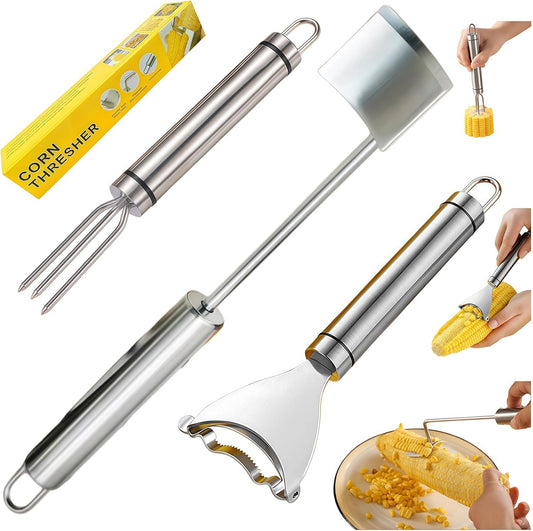 (3Pcs) Corn Cob Peeler, Corn Stripper, Corn Holder, Corn Peeler for Corn on the Cob, Corn Cob Stripper Tool, Efficient Design Perfect for Dining Enthusiasts