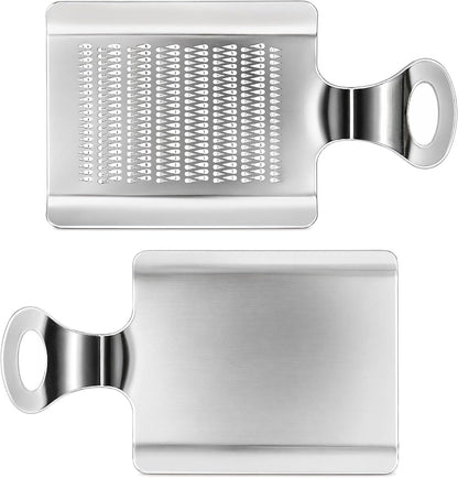 4.3" x 3" Stainless Steel Nutmeg Ginger Peeler, Mini Kitchen Grater Tool