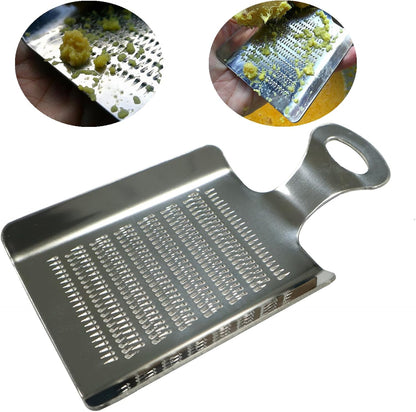 4.3" x 3" Stainless Steel Nutmeg Ginger Peeler, Mini Kitchen Grater Tool