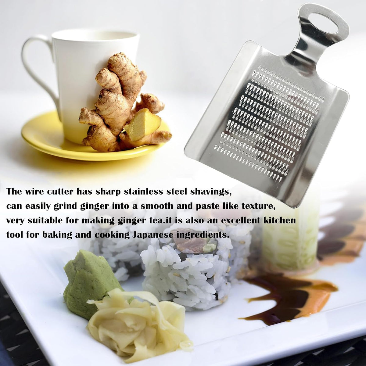 4.3" x 3" Stainless Steel Nutmeg Ginger Peeler, Mini Kitchen Grater Tool