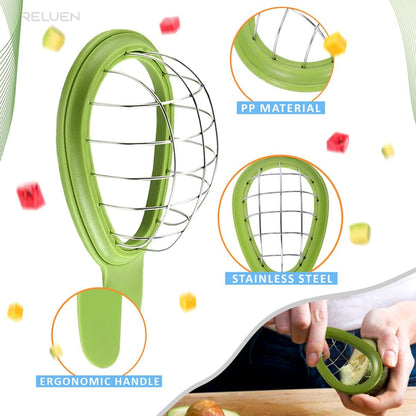 Avocado Cuber Tool, Avocado Dicer, Cutter, Slicer, Ergonomic Handle