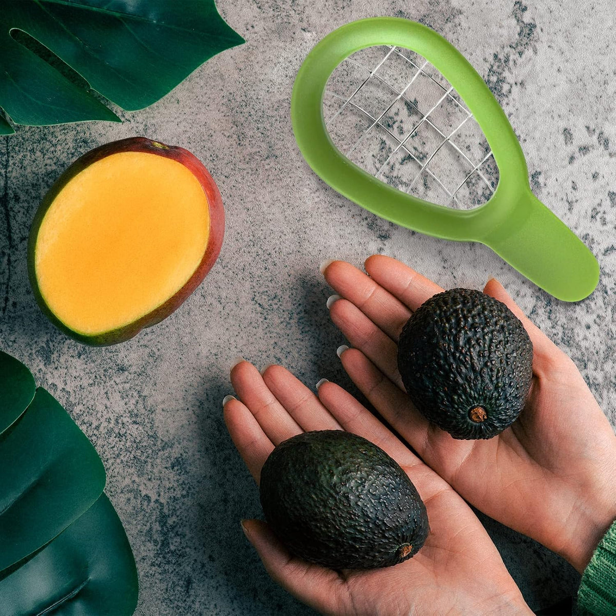 Avocado Cuber Tool, Avocado Dicer, Cutter, Slicer, Ergonomic Handle