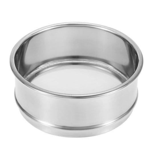 150 Mesh Lab Sieve, 4" Diameter Test Sieve 304 Stainless Steel Wire Cloth (0.1mm) for Industrial Laboratory