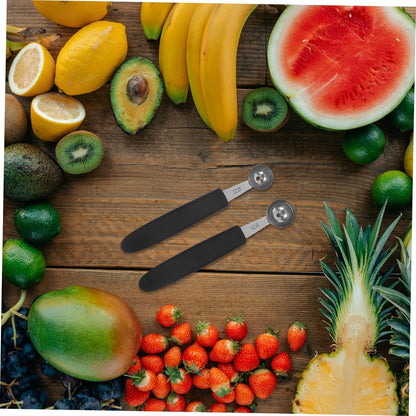 4-Piece Stainless Steel Melon Baller Set Ice Cream Scoops Heavy Duty Fruit Scooper for Home Kitchen Dining