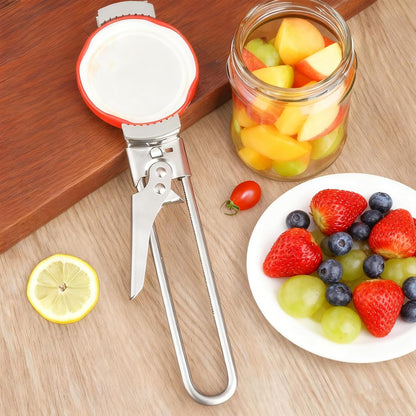Adjustable Stainless Steel Jar Opener, 2026 New Jar Openers for Seniors, EasyGrip Adjustable HighLeverage stainlesssteel