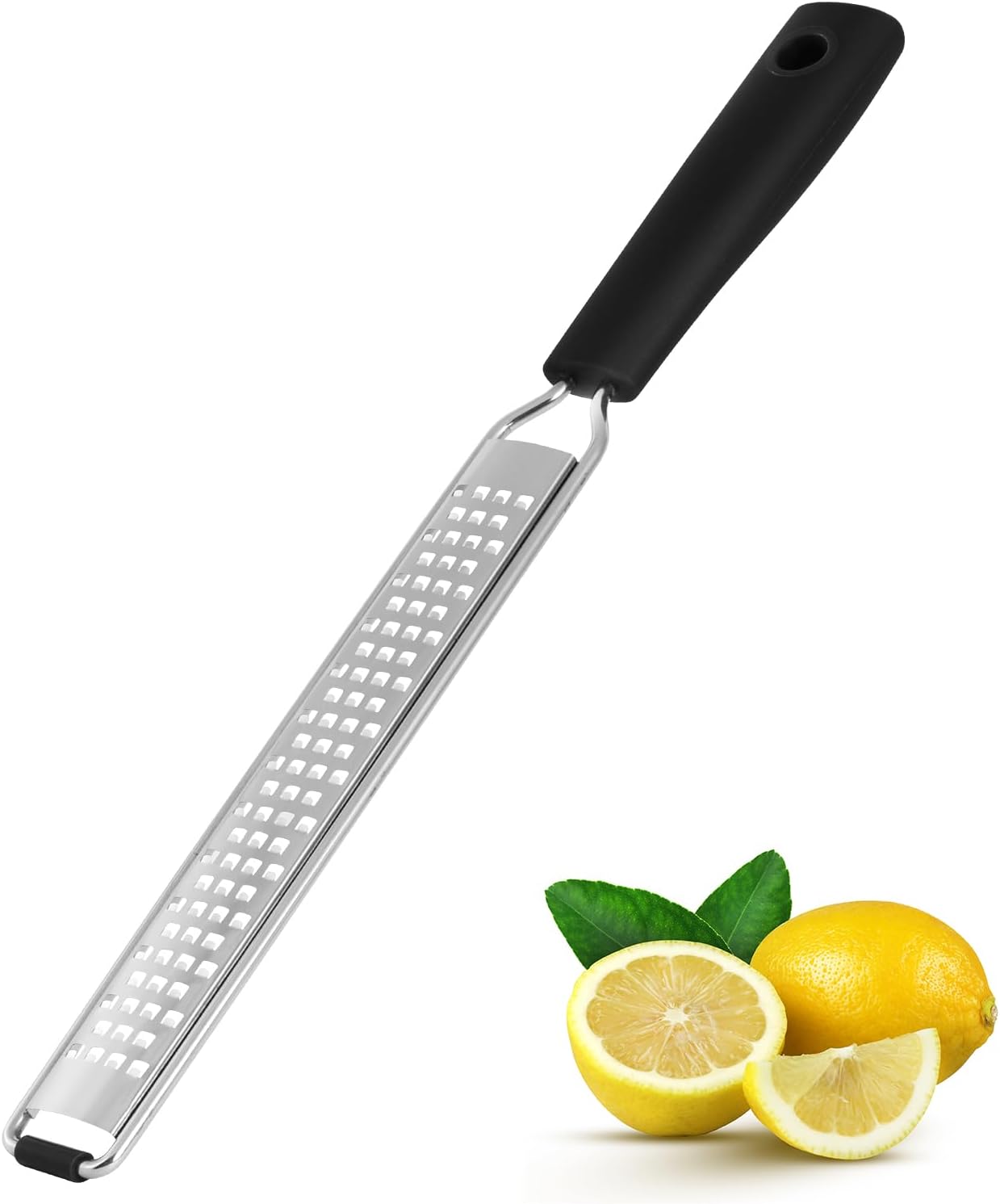 Professional Box Cheese Grater with Container & Handle | Durable Stainless Steel Cheese Shredder for Kitchen, Multi-Sided Food Chopper for Kitchen Use – Black