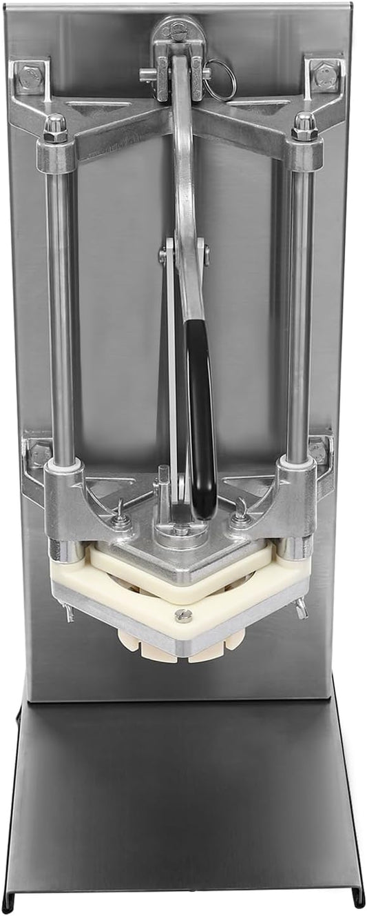 Commercial Potatoes Cutter French Fries Cutter Machine, Manual French Fry Press Heavy Duty French Fry Cutter for Potatoes, Carrots Cucumbers w/ 1/2", 1/4", 3/8in" Blades & 8-Wedge Blade