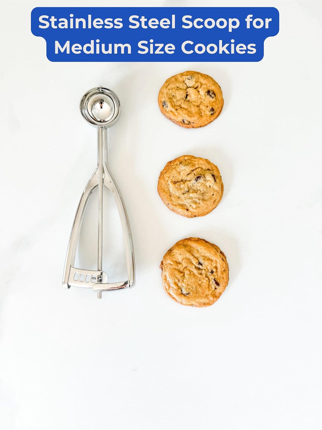 Small Cookie Scoop, 18/8 Stainless Steel, 2 Tsp, Size #100