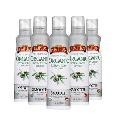 Robust Organic Extra Virgin Olive Oil Spray - (3 Pack) 5 fl oz | No Propellants - First Cold Pressed Olive Oil for Cooking - Robust Flavor for Salads, Pasta, and Drizzling
