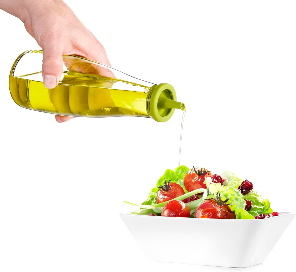 Oil Dispenser Bottle, with no-drip Spout, made of glass 500ml (17oz)