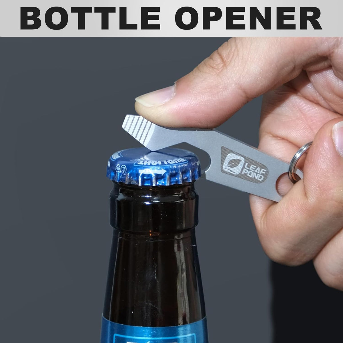 3-Pack Bottle Opener Keychain, EDC Pry Bar, Can Opener Key Chain