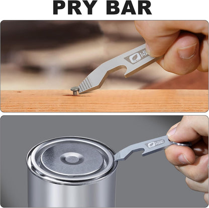 3-Pack Bottle Opener Keychain, EDC Pry Bar, Can Opener Key Chain