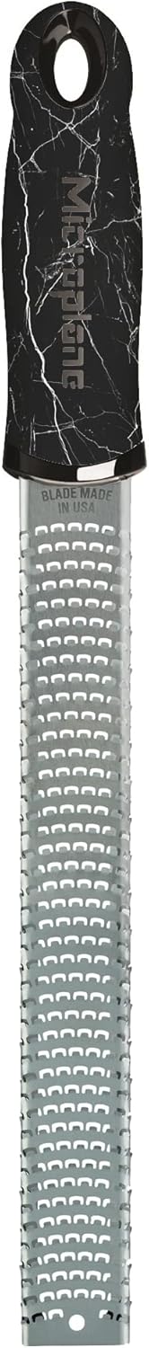 Premium Classic Series Zester 18/8, Black - Lemon Zester & Cheese Grater & Vegetable Grater - Citrus, Parmesan Cheese, Garlic, Ginger, Nutmeg, Chocolate - Stainless Steel Grater